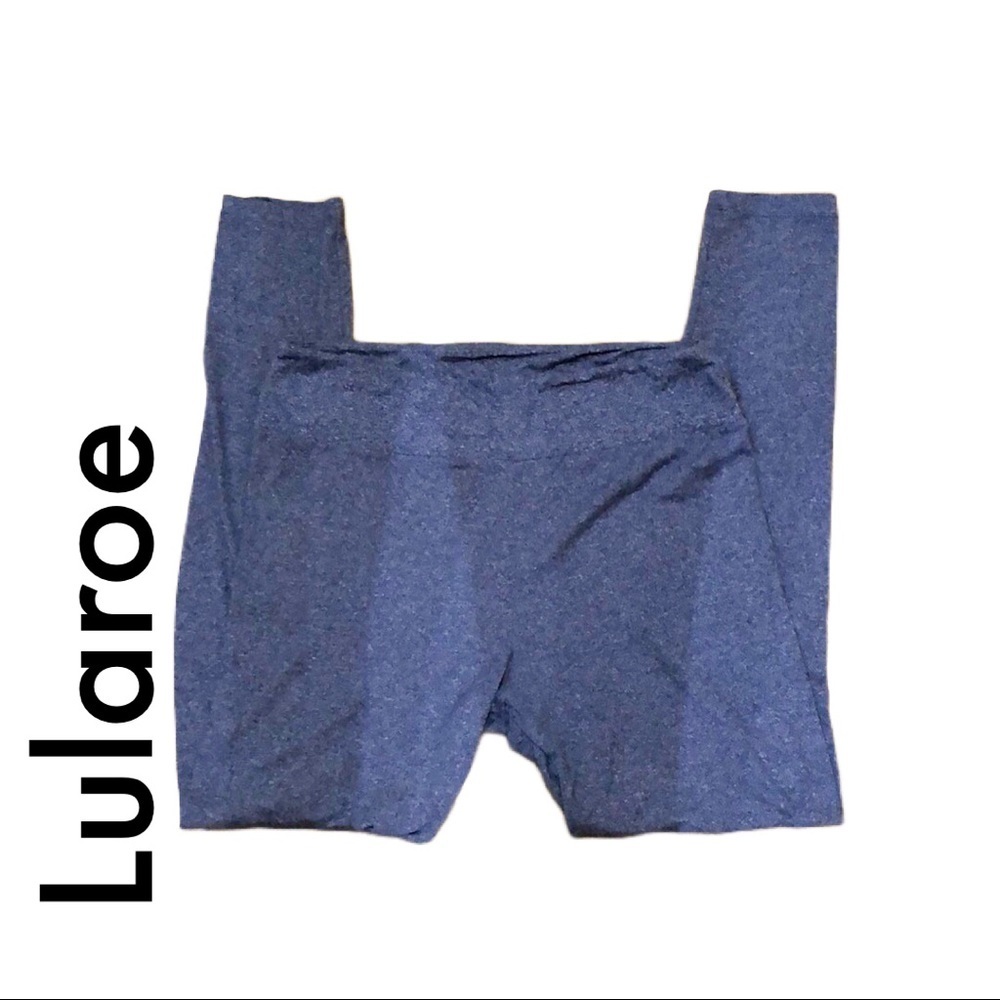 Lularoe | blue gray leggings | OS